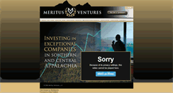 Desktop Screenshot of meritusventures.com